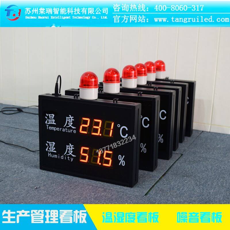 LED环境监测系统显示屏室内噪音PM2.5空气质量屏温湿度电子看板
